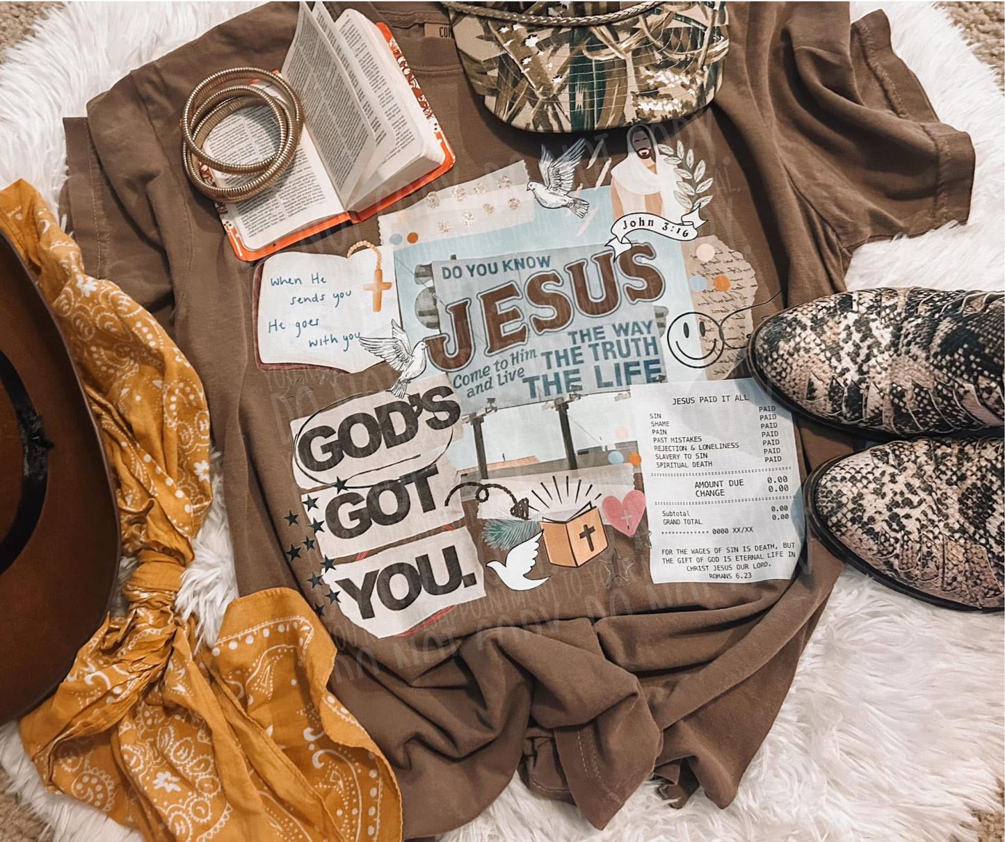Gods got you - Espresso Tshirt